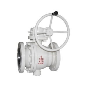 API 6D Flange Cast Steel Trunnion Mounted Ball Valve